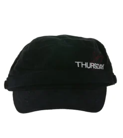 Caps & Mützen*BioworldMerch Thursday Unisex Post-Hardcore-Band Baumwoll-Cap im millitärischen Schnitt mit leicht gebogenen Schnitt FC107889THU Schwarz