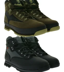 Trekkingschuhe & Wanderschuhe*Timberland Euro Hiker Mid Herren wasserdichte Wander-Schuhe Trekking-Boots Outdoor-Schuhe TB0A5ZJ5968 in Braun/Schwarz oder TB0A64ZH015 in Schwarz/Grau TB0A5ZJ5968 Braun/Schwarz