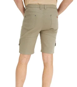 Shorts & Bermudas*O46bpx tolle Herren Stretch Cargo-Bermuda kurze Hose in Regular-Fit Shorts mit Bein-Taschen und Kordelzug 940901 Rauch-Oliv-Grün
