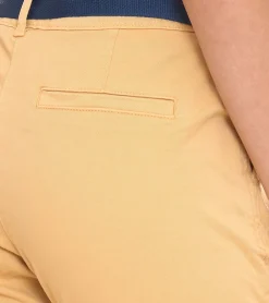 Hosen & Jeans*Tom Tailor Damen Chino-Hose stylische Alltags-Hose mit Gürtel 46246404 Beige