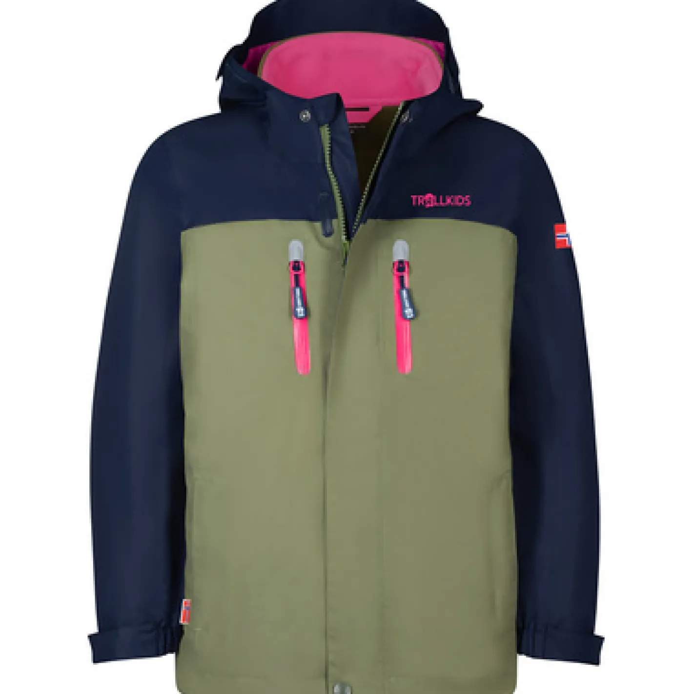 Jacken & Mäntel*TROLLKIDS Kinder Doppeljacken Bryggen 3in1 Jacke Blau