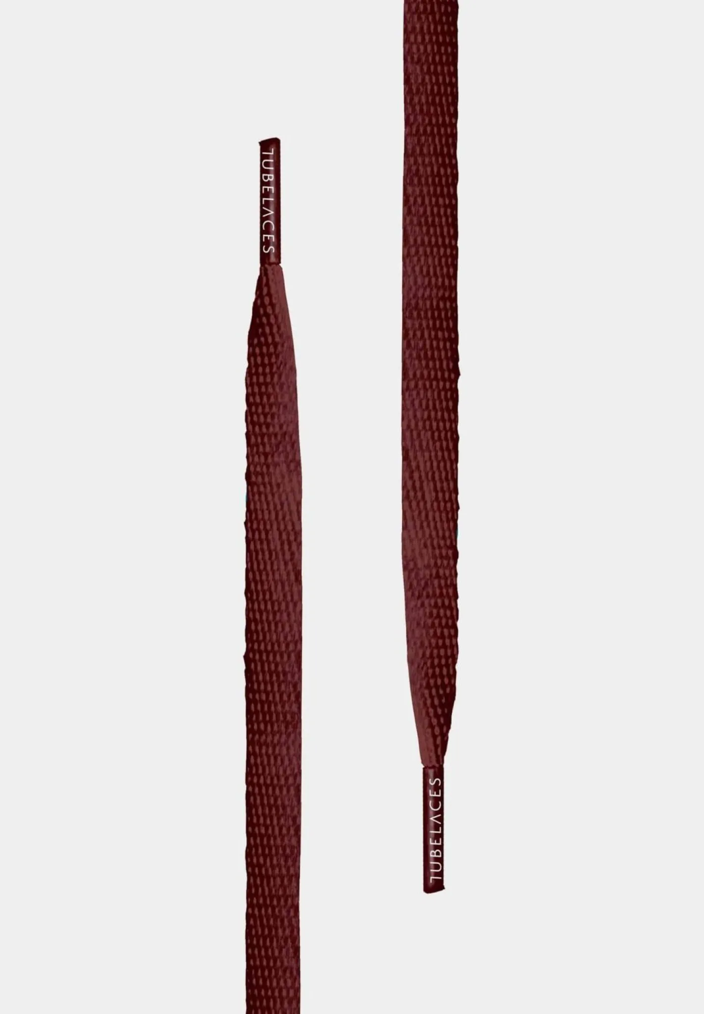 Schuhzubehör & Schuhpflege*TubeLaces White Flat Schnürsenkel burgundy