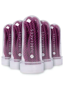 Schuhzubehör & Schuhpflege*TubeLaces White Flat Schnürsenkel schwarz/neonpink