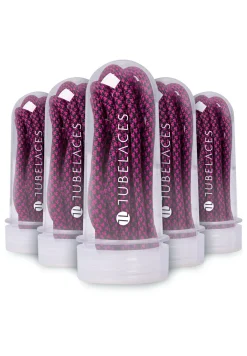 Schuhzubehör & Schuhpflege*TubeLaces White Flat Schnürsenkel schwarz/neonpink