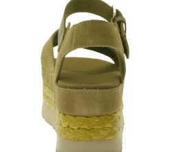 Zehentrenner & Sandalen*UGG Australia Aubrey Ankle Strap Damen Echtleder-Sandalette Plateau Sommer-Schuhe mit EVA-Sohle W/1167471 Braun