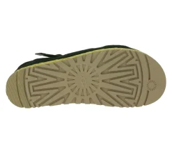 Zehentrenner & Sandalen*UGG Australia Aubrey Ankle Strap Damen Echtleder-Sandalette Plateau Sommer-Schuhe mit EVA-Sohle W/1167471 Schwarz