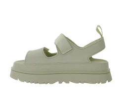 Zehentrenner & Sandalen*UGG Australia Goldenglow Damen Plateau-Sandale Sandalette mit Klettverschluss 1152685-SSAL Beige