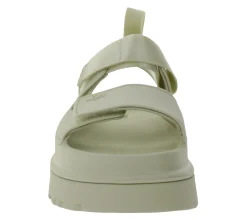 Zehentrenner & Sandalen*UGG Australia Goldenglow Damen Plateau-Sandale Sandalette mit Klettverschluss 1152685-SSAL Beige