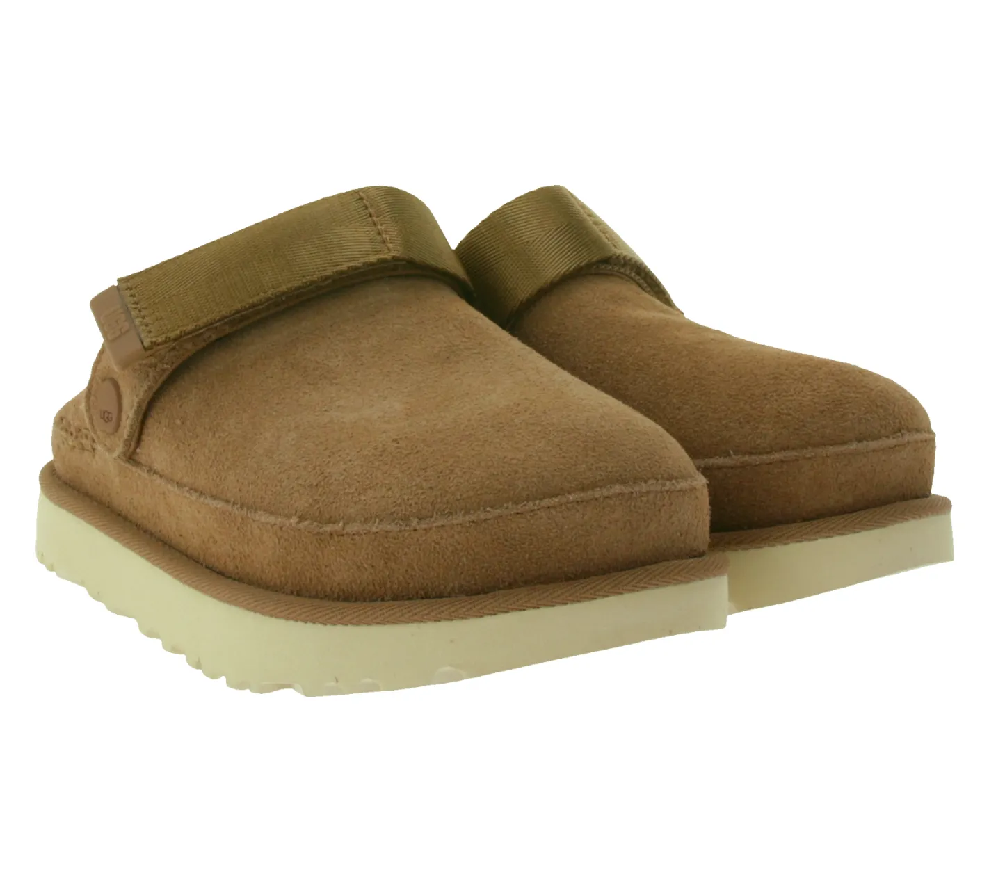 Pantoffeln & Hausschuhe*UGG Australia Goldenstar Damen nachhaltige Echtleder-Schuhe Retro-Plateausohle Hausschuhe Schlupf-Schuhe 1138252 Braun