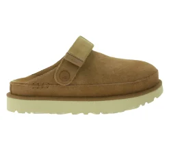 Pantoffeln & Hausschuhe*UGG Australia Goldenstar Damen nachhaltige Echtleder-Schuhe Retro-Plateausohle Hausschuhe Schlupf-Schuhe 1138252 Braun