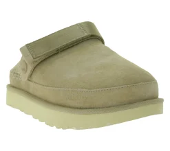 Pantoffeln & Hausschuhe*UGG Australia Goldenstar Damen nachhaltige Echtleder-Schuhe Retro-Plateausohle Hausschuhe Schlupf-Schuhe 1138252 Beige