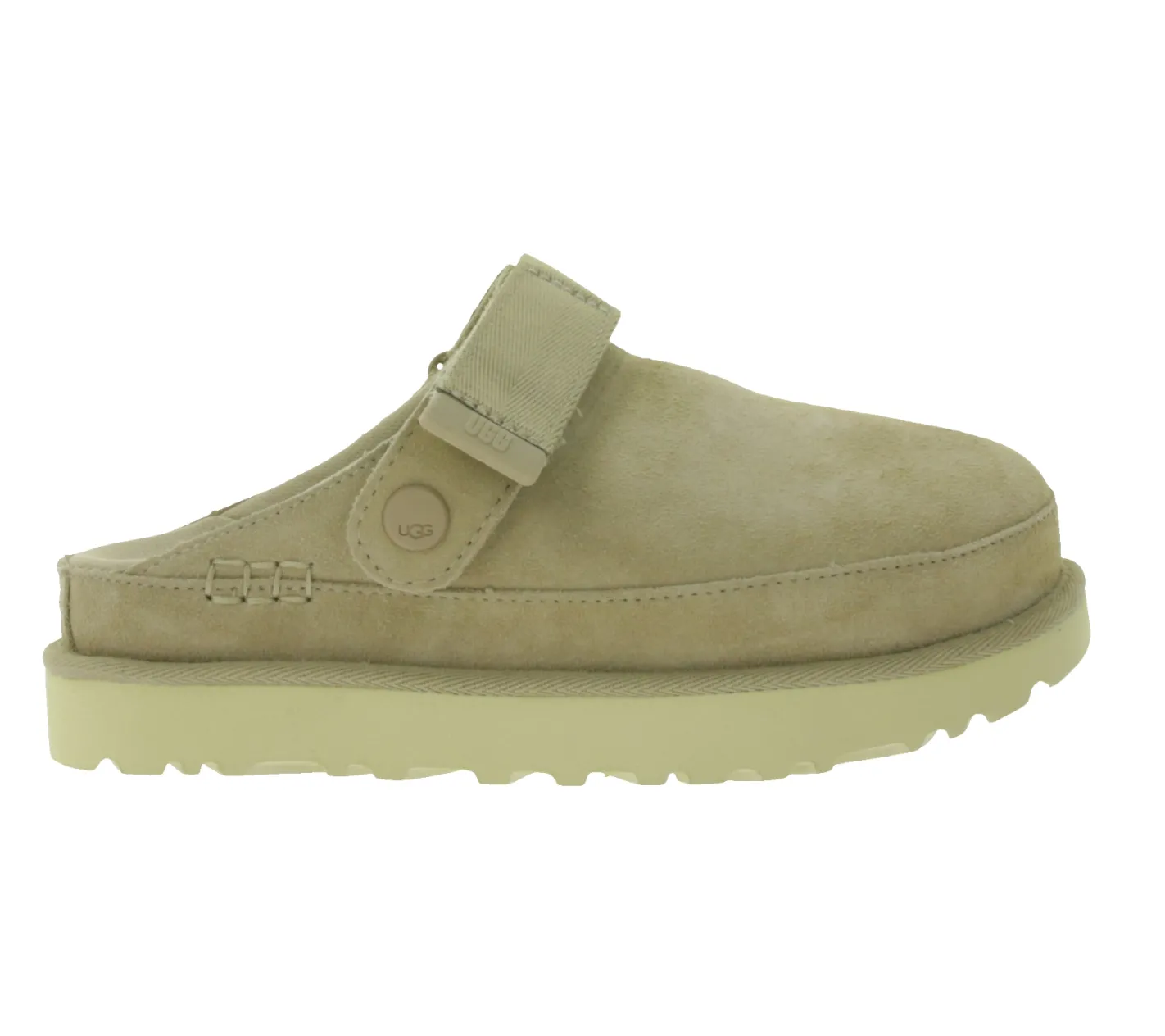 Pantoffeln & Hausschuhe*UGG Australia Goldenstar Damen nachhaltige Echtleder-Schuhe Retro-Plateausohle Hausschuhe Schlupf-Schuhe 1138252 Beige