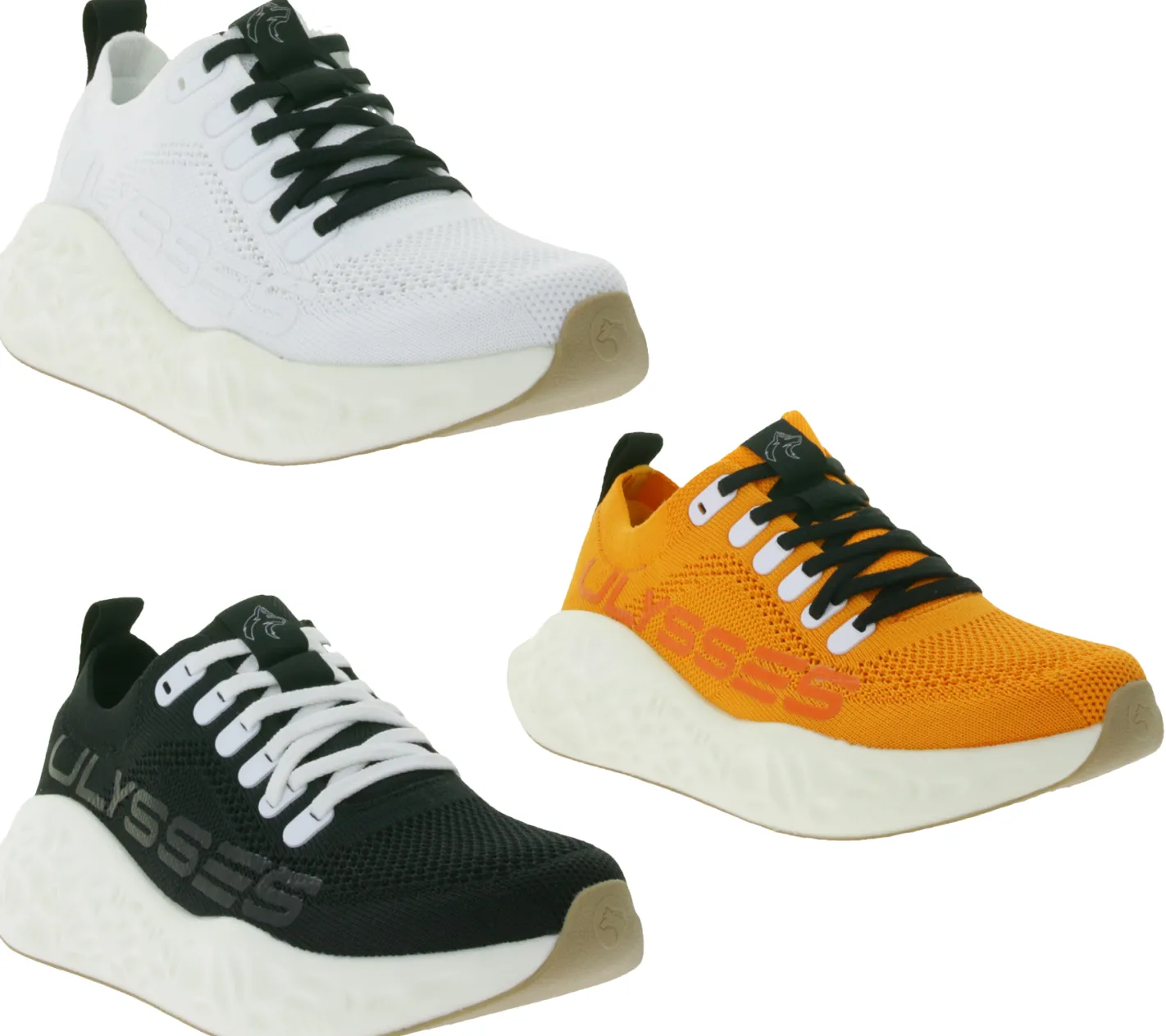 Laufschuhe & Joggingschuhe|Sneaker & Turnschuhe*ULYSSES Honi Lauf-Schuhe mit Adaptive Running System Sneaker Fitness-Schuhe Schwarz, Orange oder Weiß
