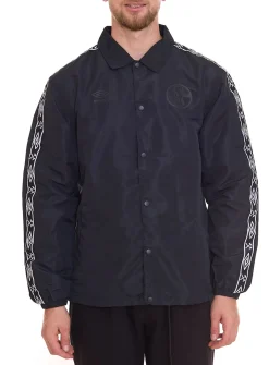 Sportoberbekleidung|Jacken & Mäntel*umbro Bundesliga Jacke Herren Übergangs-Jacke Alltags-Jacke mit Kent-Kragen SV Werder Bremen oder FC Schalke 04 Schwarz