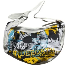 Rucksäcke & Taschen*BioworldMerch Underoath Metalcore-Band Umhänge-Tasche stylische Einkaufstasche Fan-Artikel LB109813UNDO Blau/Gelb/Schwarz/Weiß