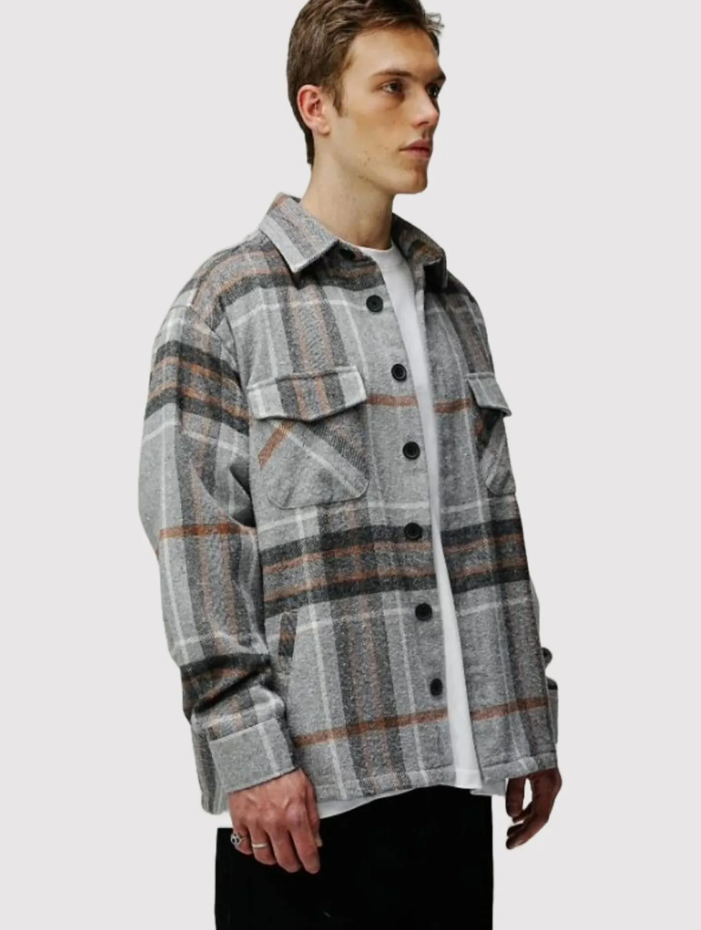 Hemden & Poloshirts*UNEFFECTED Hemden grau