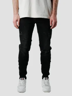 Jeans & Hosen*UNEFFECTED Premium Basic Slim Fit Jeans schwarz