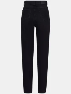 Hosen & Jeans*UNEFFECTED Premium Destroyed Straight Fit Jeans schwarz