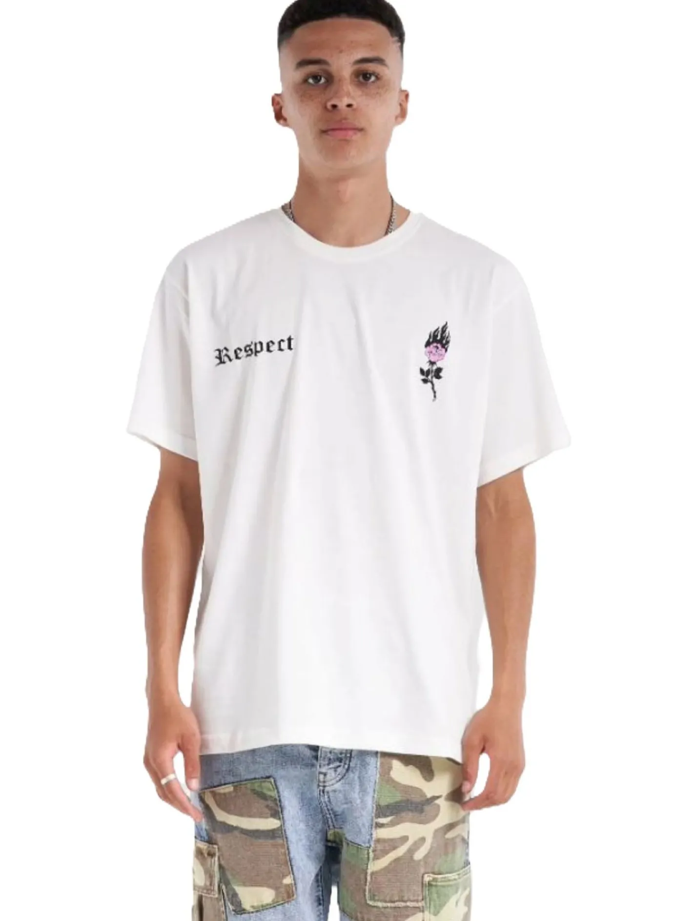 T-Shirts & Tank Tops*UNEFFECTED Respect Heavy T-Shirts weiß