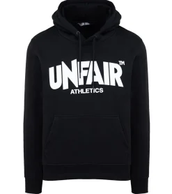 Pullover & Sweater*UNFAIR ATHLETICS Classic Label Herren Hoodie mit Frontprint Kapuzen-Pullover mit Kängurutasche Sweater UNFR18-075 Schwarz