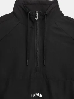 Sweater & Pullover|Pullover & Sweater*UNFAIR ATHLETICS Gebogener Halfzip Schwarz schwarz