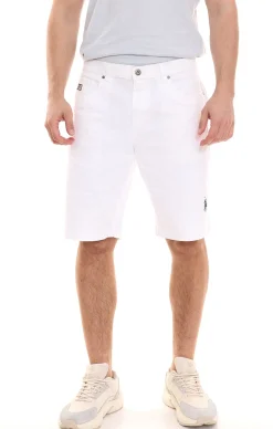 Shorts & Bermudas*U.S. POLO ASSN. Abel Herren Chino-Shorts nachhaltige Baumwoll-Bermuda Große Größe 157 59799 52940 401 Weiß