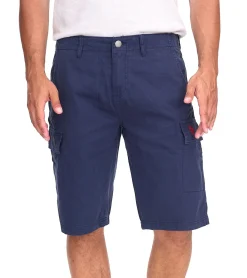 Shorts & Bermudas*U.S. POLO ASSN. Herren Freizeit-Cargo Shorts leichte Freizeit-Short mit U.S. Polo Stickerei kurze Hose 143 68147 52661 171 Dunkelblau/Rot