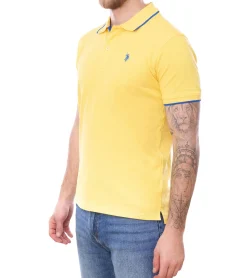 Hemden & Poloshirts*U.S. POLO ASSN. Herren Polo-Shirt schlicht oder mit farblichen Akzenten Basic-Shirt Baumwoll-Shirt Kurzarm-Shirt Gelb, Blau, Rot, Grün, Türkis, Hellblau, Schwarz