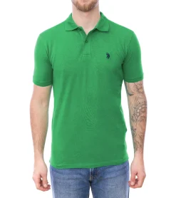 Hemden & Poloshirts*U.S. POLO ASSN. Herren Polo-Shirt schlicht oder mit farblichen Akzenten Basic-Shirt Baumwoll-Shirt Kurzarm-Shirt Gelb, Blau, Rot, Grün, Türkis, Hellblau, Schwarz