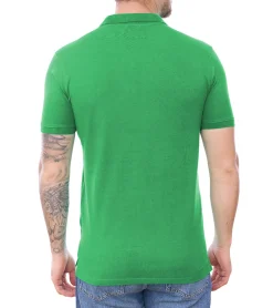 Hemden & Poloshirts*U.S. POLO ASSN. Herren Polo-Shirt Basic-Shirt Baumwoll-Shirt Kurzarm-Shirt 197 63881 52520 349 Grün