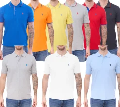 Hemden & Poloshirts*U.S. POLO ASSN. Herren Polo-Shirt Basic-Shirt Baumwoll-Shirt Kurzarm-Shirt in verschiedenen Modellen und Farben