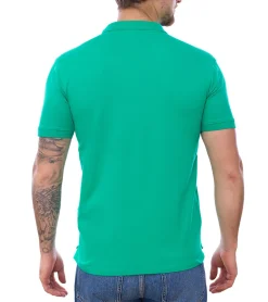 Hemden & Poloshirts*U.S. POLO ASSN. Herren Polo-Shirt Basic-Shirt Baumwoll-Shirt Kurzarm-Shirt 197 61092 52520 144 Grün/Schwarz