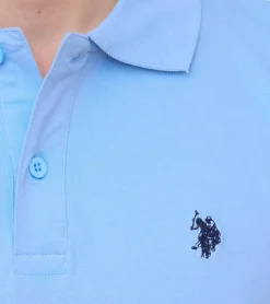 Hemden & Poloshirts*U.S. POLO ASSN. Herren Polo-Shirt Basic-Shirt Baumwoll-Shirt Kurzarm-Shirt in verschiedenen Modellen Grün, Hellblau, Rot oder Grau