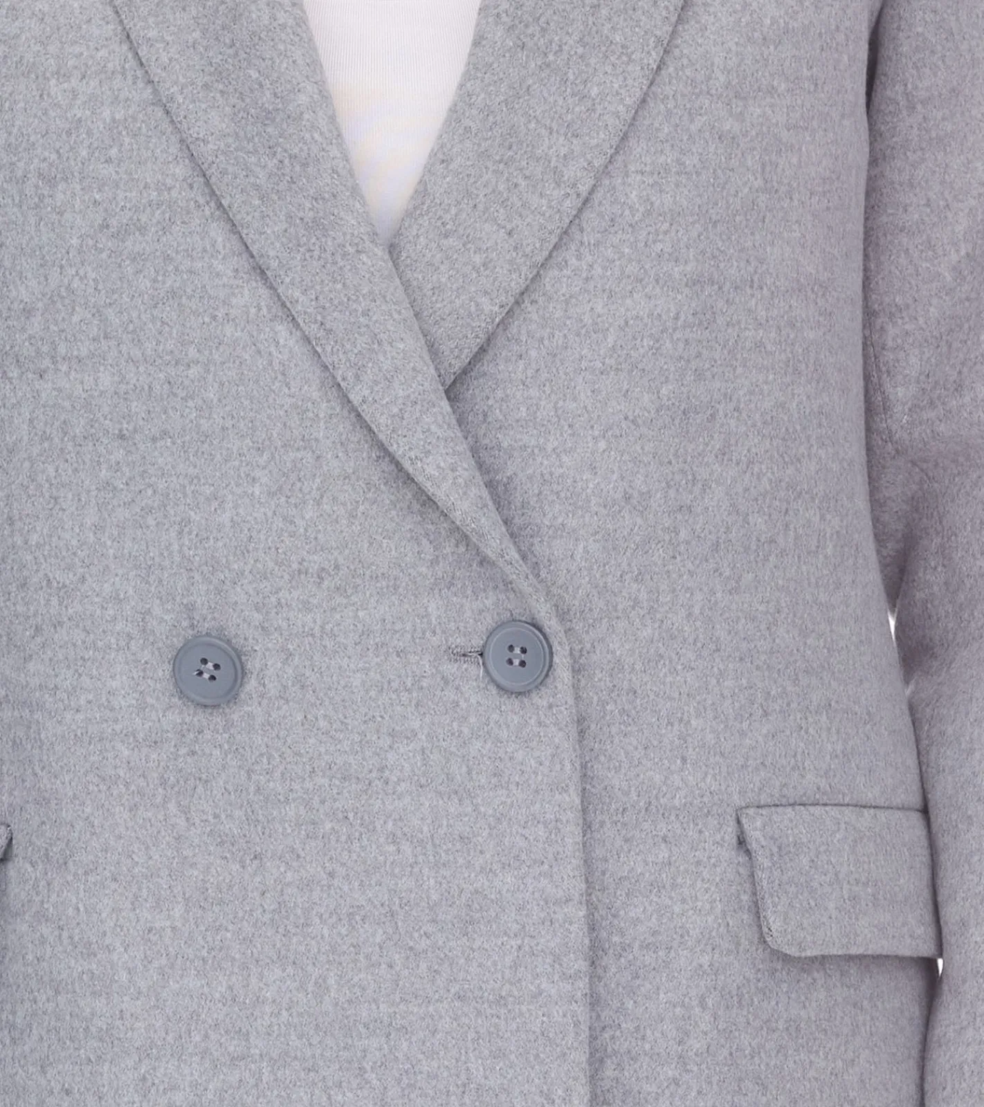 Mäntel & Jacken*vestino Damen Kurz-Mantel Alltags-Mantel stylischer Basic-Mantel Langarm-Jacke 900430 Grau