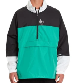 Jacken & Mäntel*VOLCOM Boogie Herren Windbreaker wasserdichte Alltags-Jacke mit Kapuze A1512100 SYG Grün