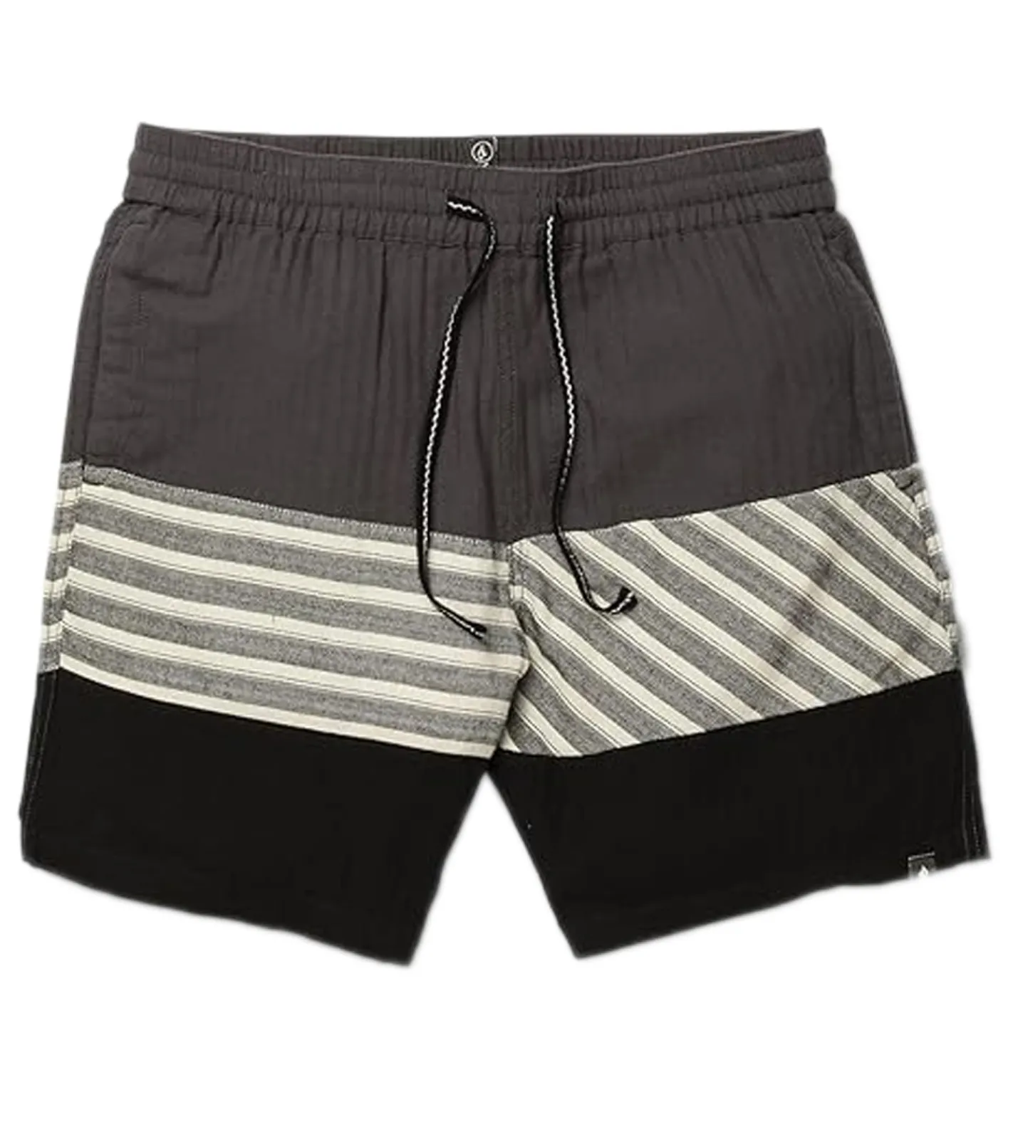 Shorts & Bermudas*VOLCOM Forzee Herren Sommer-Shorts Baumwoll-Shorts gestreifte Board-Shorts A1012002 DCR Schwarz/Grau/Beige