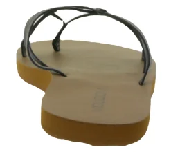 Zehentrenner & Sandalen*VOLCOM New School II Damen Zehen-Trenner modische Sommer-Latschen mit EVA-Fußbett Schwarz/Braun