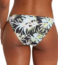 Wassersport|Bademode & Nachtwäsche*VOLCOM Off Tropic Hipster Damen Bikini-Hose Bikini-Unterteil mit floralem Muster Bademode mit seitlichen Cut Outs O2212105 MLT Bunt