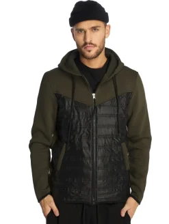 Pullover & Sweater*vsct 2 Colour Amour Zip Hoodie khaki