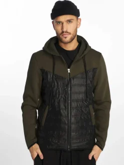 Pullover & Sweater*vsct 2 Colour Amour Zip Hoodie khaki