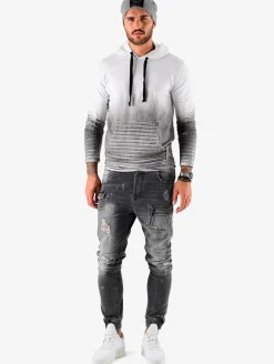 Pullover & Sweater*vsct Biker Hoodie grau