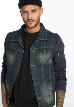 Jacken & Mäntel*vsct Bomberärmel Jeansjacke blau
