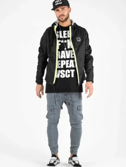 Jacken & Mäntel*vsct Conzraast Neon Reißverschlussjacke Schwarz