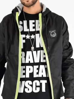 Jacken & Mäntel*vsct Conzraast Neon Reißverschlussjacke Schwarz