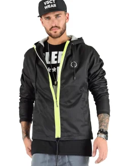 Jacken & Mäntel*vsct Conzraast Neon Reißverschlussjacke Schwarz