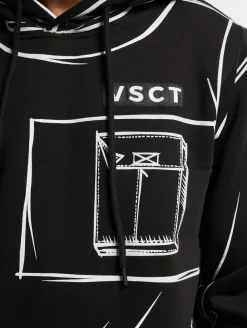 Pullover & Sweater*vsct 2-D Art Of Paint Hoodie schwarz