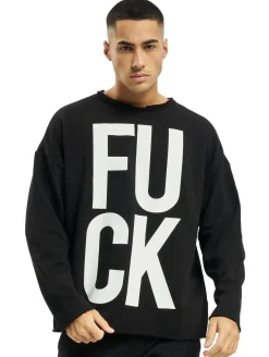 Pullover & Sweater*vsct F*ck Pullover schwarz