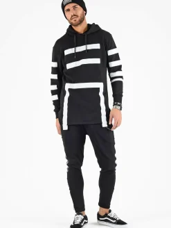 Pullover & Sweater*vsct Geomatrix Hoodie schwarz