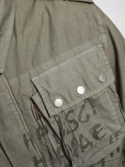 Jacken & Mäntel*vsct Handbemalte Militär-Übergangsjacke grau