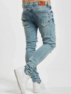 Jeans & Hosen*vsct Hank Customized Skinny Jeans Gebleichtes Weiß Reparatur